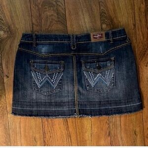 Like New Gorgeous Tyte Denim Skirt With Rhinestone Bling on Pockets